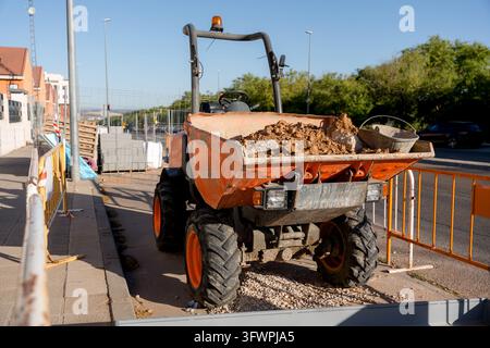Vector Controller Stand A worker stands on a vehicle loaded with cartons at the Leefood factory ...
