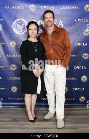 Angel Building Atrium Los Angeles, California, USA. 19th October, 2026. TV host Joey Zhou ...