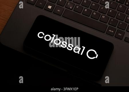 In this photo illustration, the Colossal Biosciences logo is seen ...
