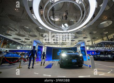 A general view of Qatar Ministry of Interior pavilion at the 'Milipol ...