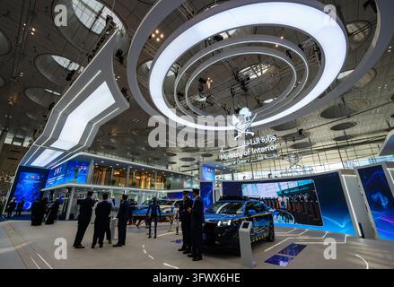 A general view of Qatar Ministry of Interior pavilion at the 'Milipol ...