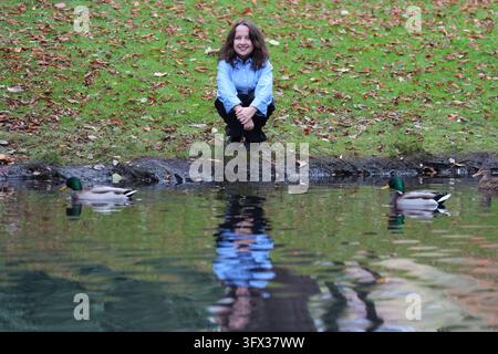 Hamburg, Germany. 20th Oct, 2026. Actress Leela Scherbaum stands by the ...