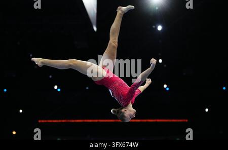 Elena Colas (France) at Balance Beam, during Artistic Gymnastic, Day 9 ...