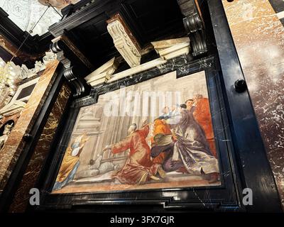 Scaffold Form Panel Vilnius, Lithuania - October 05, 2026: Informational display panels ...