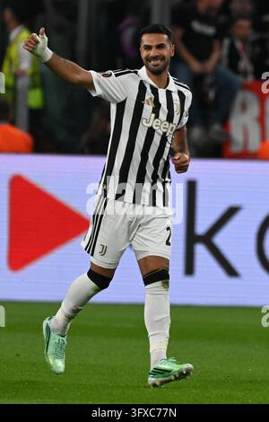 TURIN, ITALY - OCTOBER 22: Zeki Celik of Juventus during the UEFA ...