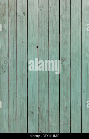 Texture of an antique wooden plank painted green Stock Photo