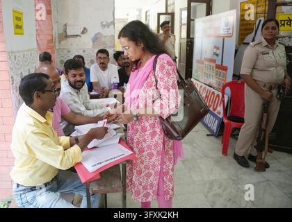 Constituency Example PATNA, INDIA - OCTOBER 23: Voters casting their votes during MLC ...