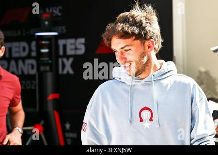 Alpine driver Pierre Gasly (10) during a press conference ahead of the ...