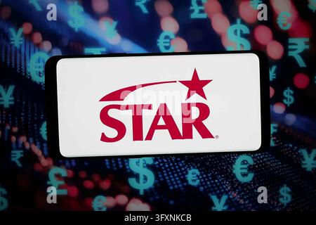In this photo illustration, the logo of US interbank network STAR is ...
