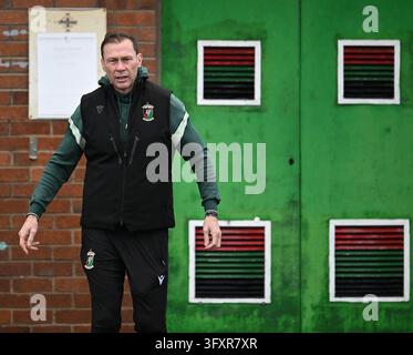 Intonation Example Picture Glentoran FC manager, Duncan Ferguson, leaves the ground after the ...