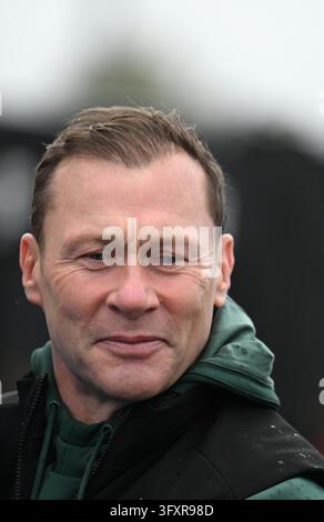 Intonation Example Picture Glentoran FC manager, Duncan Ferguson, leaves the ground after the ...