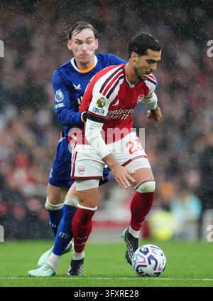 Mikel Merino of Arsenal during the Arsenal v Everton Premier League ...