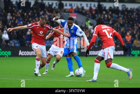 Has Stock Blackburn Rovers' Dapo Afolayan has a shot on goal during the Sky Bet ...