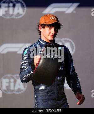 Mercedes' Andrea Kimi Antonelli, pole postition, (left), and Andrea ...