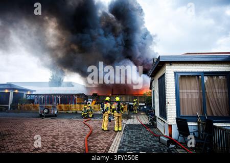 ZOETERMEER - A very large fire is raging at a car scrapyard on ...