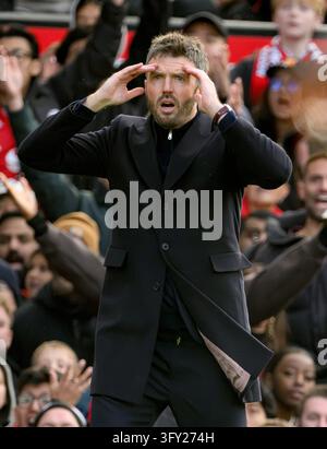 Intonation Example Picture Manchester, UK. 25th Oct, 2026. Michael Carrick manager of Manchester ...