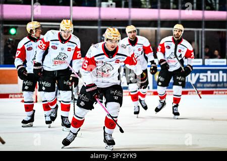 Nikolaus Heigl (Nuernberg Ice Tigers, #15) Hendrik Hane (Iserlohn ...