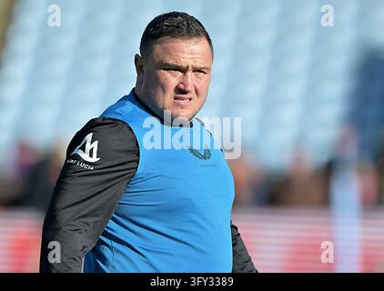 Example Warm Up In Rugby Jamie George of Saracens during the Harlequins v Saracens, Gallagher ...