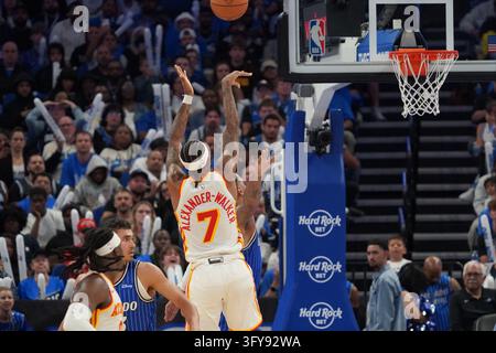 Atlanta Hawks guard Nickeil Alexander-Walker handles the ball during ...