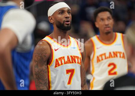 Atlanta Hawks guard Nickeil Alexander-Walker shoots a three-pointer ...