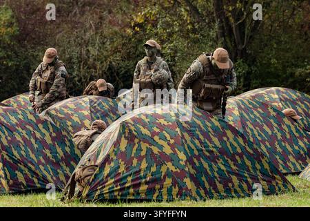 This image shows an immersive day with the participants in the Military ...