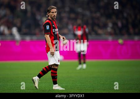 Luka Modric of Ac Milan looks on during the Serie A match beetween AC ...