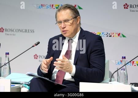 Mikhail Murashko, Minister of Health of the Russian Federation seen ...