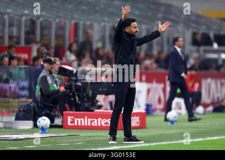 Ruben Amorim, head coach of Ac Milan gestures during the Serie A match ...