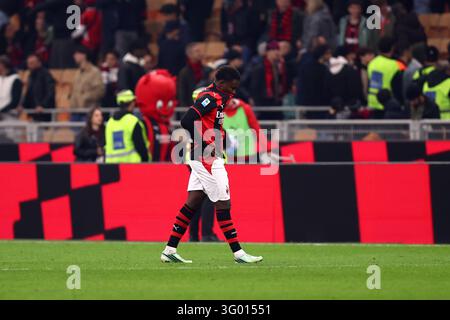 Alphadjo Cisse of Ac Milan looks dejected at the end of the Serie A ...