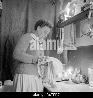 gas her dorothy mead lamps mrs seen lights still who house 1958 circa alamy candle light