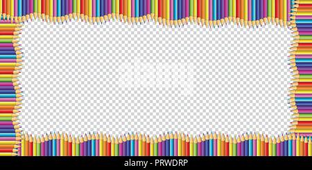 Download Vector multicolored rectangle border made of colorful ...