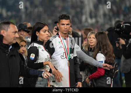 Cristiano Ronaldo and Georgina Rodriguez celebrates the ...