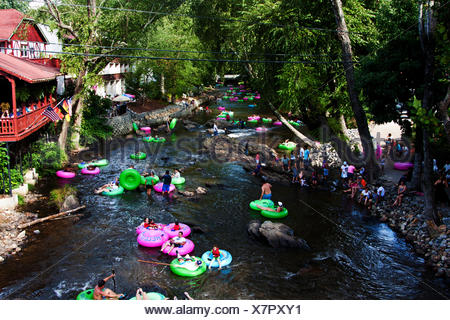 helen ga lazy river tubing alamy similar