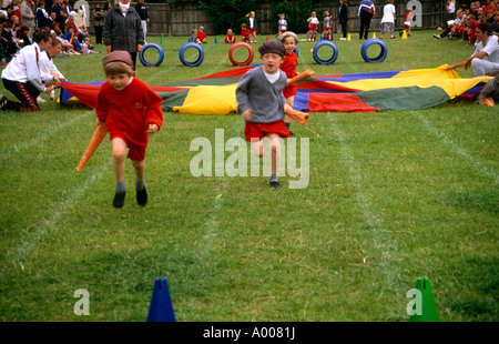 School Sports Day Primary School England Stock Photo