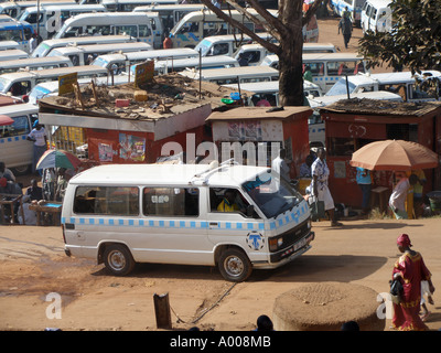 Matatu minibus park Kampala Uganda East Africa Africa Stock Photo ...