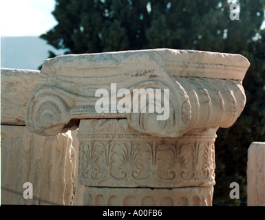 Ionic capitol Athens Greece Stock Photo