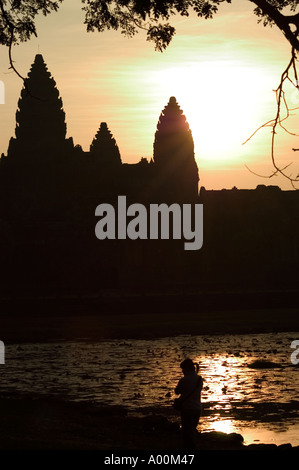 Angkor Wat Temple Cambodia South East Asia Stock Photo