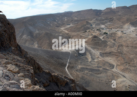Masada Rampart The rampart built by the Romans on the western side of Metzada, Masada ...