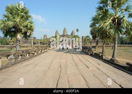 Ankor Wat Temple Cambodia South East Asia Stock Photo