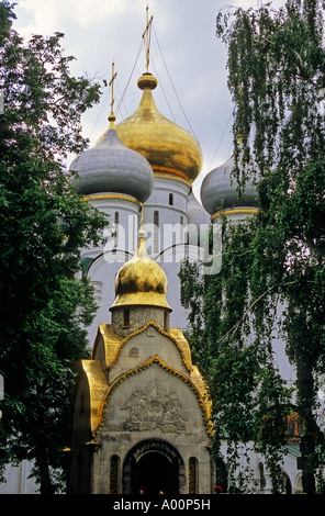 ARCHANGEL CATHEDRAL  KREMLIN MOSCOW RUSSIA Stock Photo
