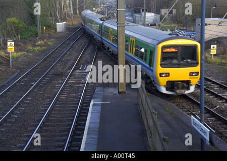 railways the station at Barnt Green a suburb of birmingham worcestershire Stock Photo