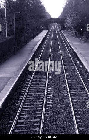 railways the station at Barnt Green a suburb of birmingham worcestershire Stock Photo