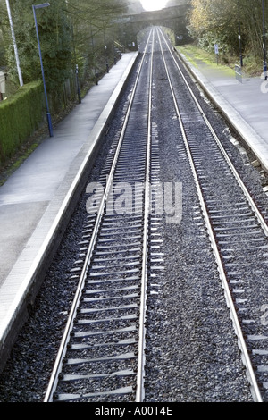 railways the station at Barnt Green a suburb of birmingham worcestershire Stock Photo