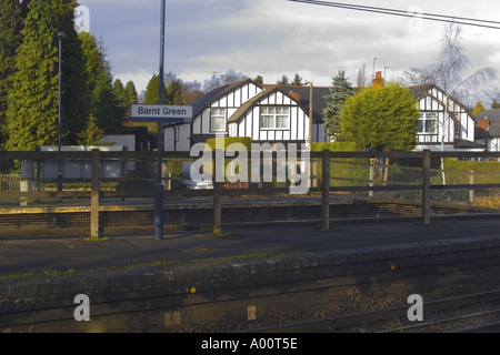 railways the station at Barnt Green a suburb of birmingham worcestershire Stock Photo