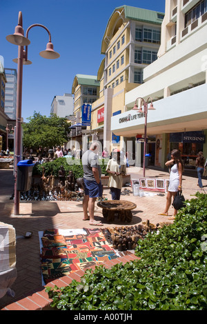 Craft Stall Post Street Mall Windhoek Namibia Stock Photo