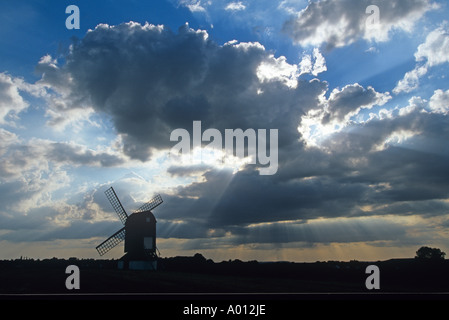 Pitstone windmill in the village of Ivinghoe in the chilterns Buckinghamshire Stock Photo