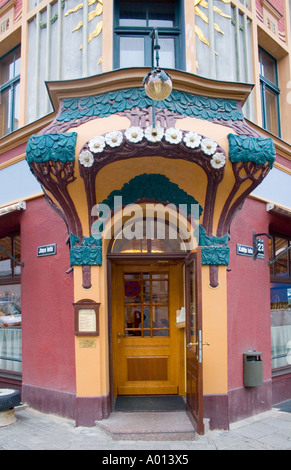 Art Nouveau or Jugendstil door Jaun iela Riga Latvia Stock Photo