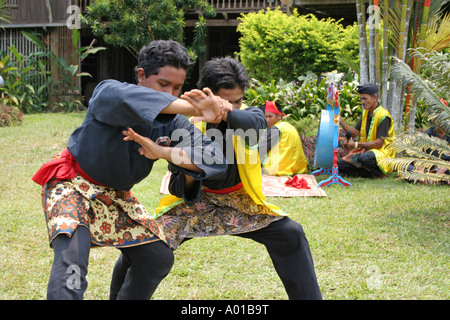 Malay art of self defence known as Silat - Malaysia. Stock Photo