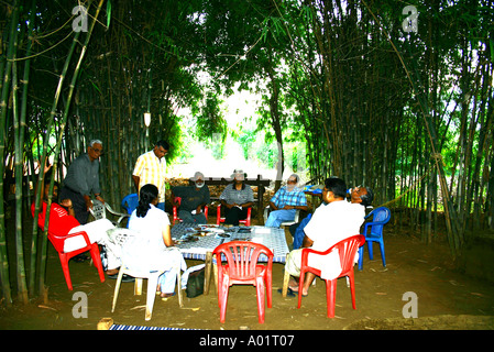 Discussion by group of art students learning Stock Photo