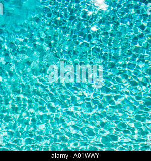 water ripple pattern in swimming pool Stock Photo